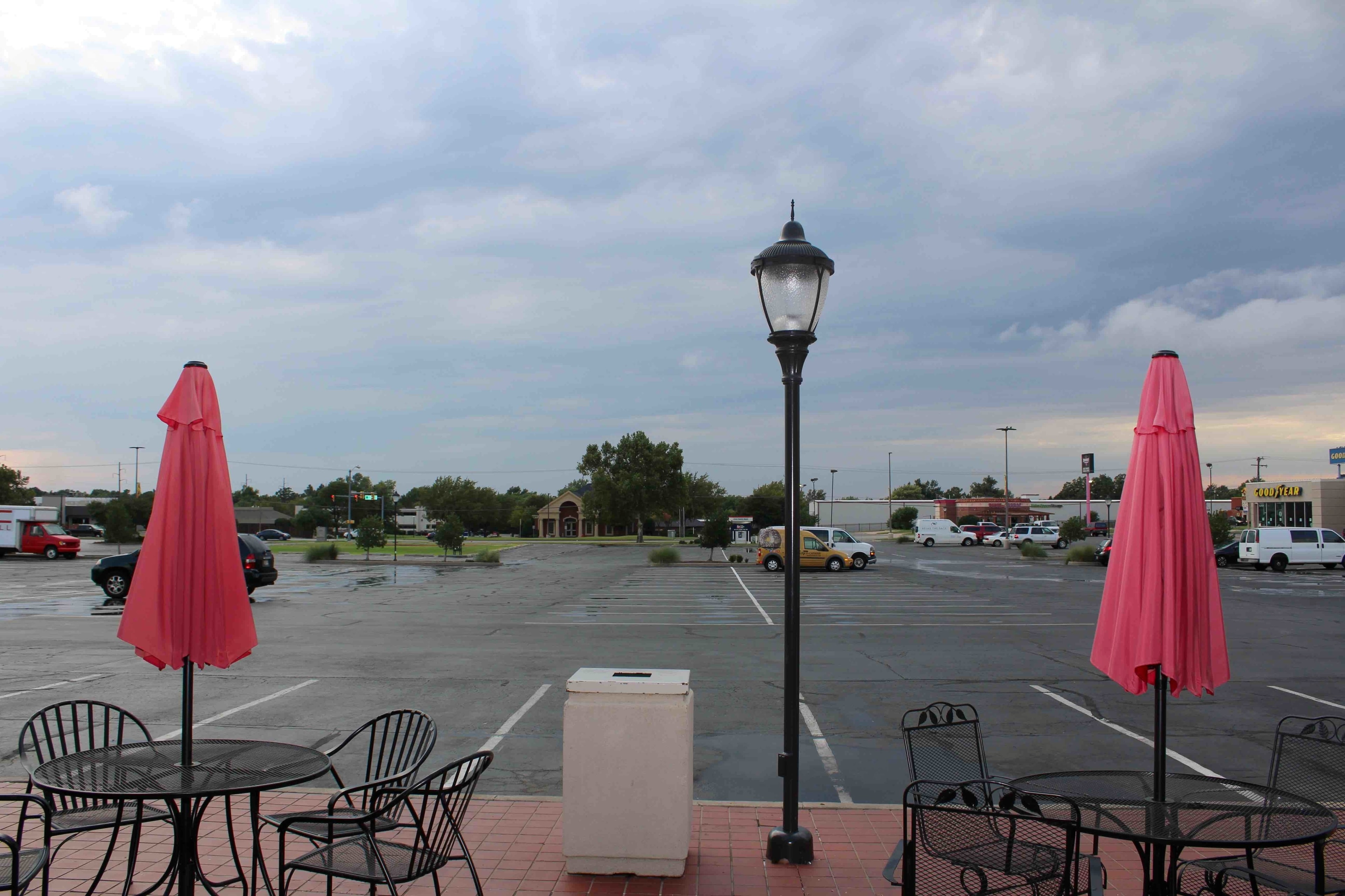 Commercial parking area maintained by Dolly’s Professional Sweeping Company